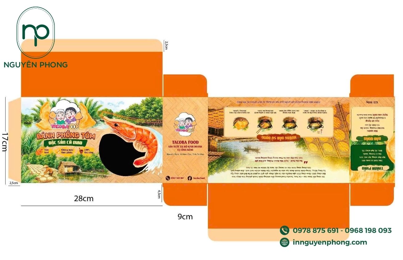 Quy cách hộp giấy trước khi in 